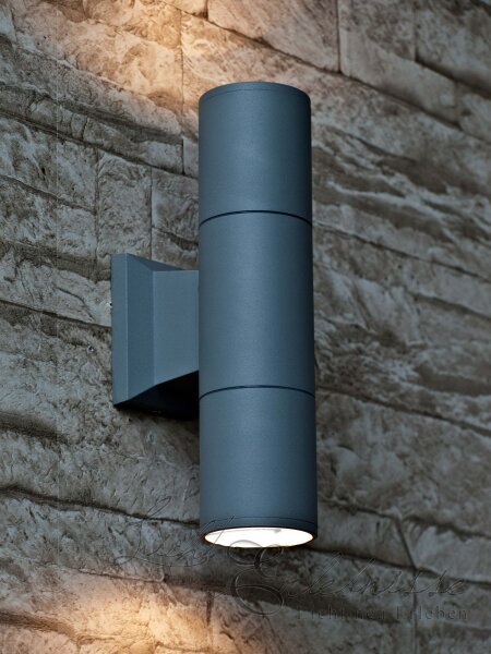 Projecteur Up & Down lampe dextérieur en gris