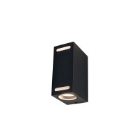 Applique murale noire aluminium IP54 extérieur ELISA