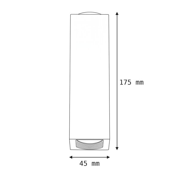 Applique LED TONY Noir IP54 Lampe en aluminium
