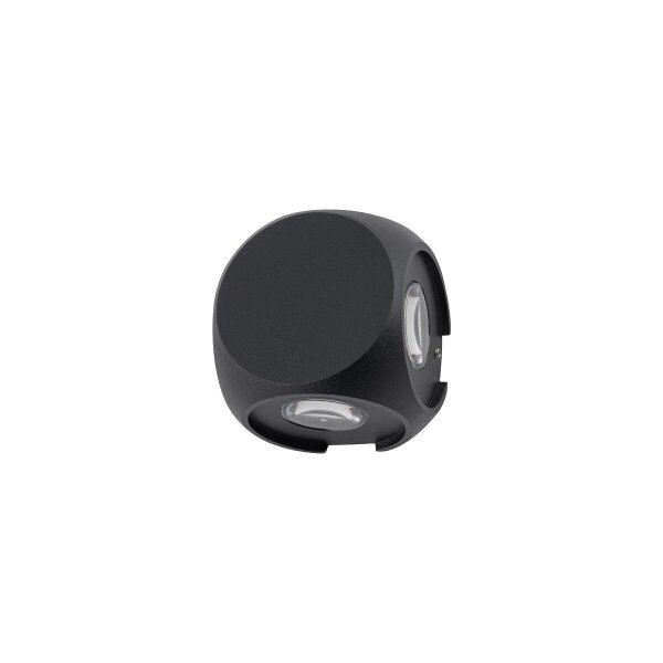 LED Wandleuchte IP54 Schwarz 4-flmg Lampe ALESSIO