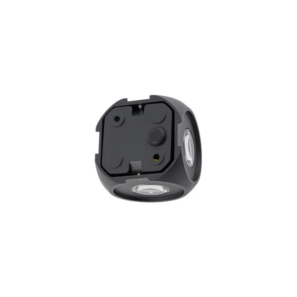 LED Wandleuchte IP54 Schwarz 4-flmg Lampe ALESSIO