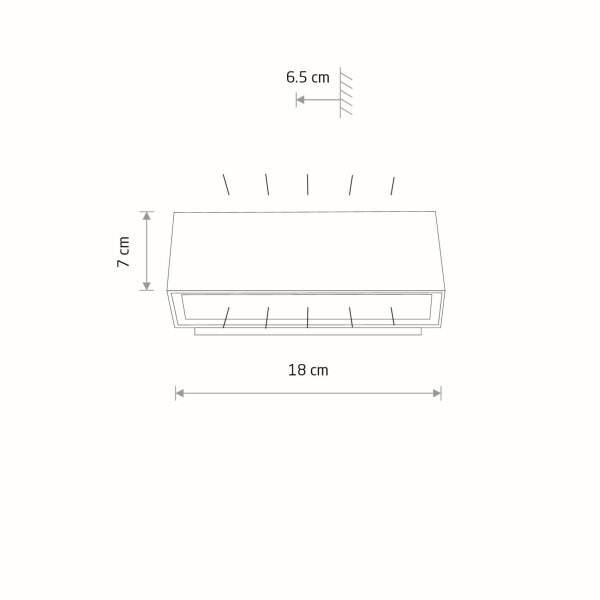 Applique LED JUNA noir aluminium IP54 Luminaire
