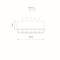Applique LED JUNA noir aluminium IP54 Luminaire