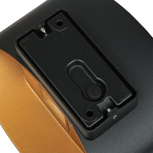 Applique murale dextérieur LED Up Down en or noir IP54 5W