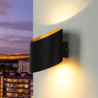 Applique murale dextérieur LED Up Down en or noir...