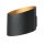 Applique murale dextérieur LED Up Down en or noir IP54 5W