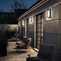 Moderne LED Wandleuchte Außen Anthrazit IP54 3000K