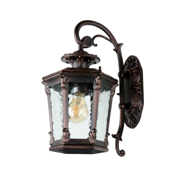 Rustikale Außen Wandleuchte Bronze Antik 40cm AMUR