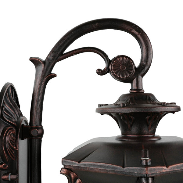 Rustikale Außen Wandleuchte Bronze Antik 40cm AMUR