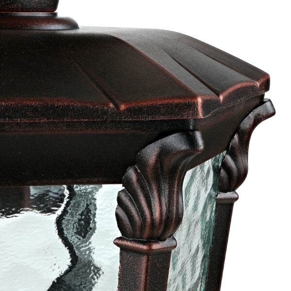 Rustikale Außen Wandleuchte Bronze Antik 40cm AMUR