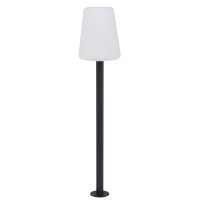 Außen Stehlampe Grau Weiß