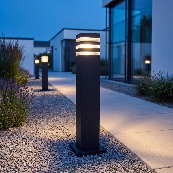 Lampadaire noir KARALIS Aluminium 65cm Lampe