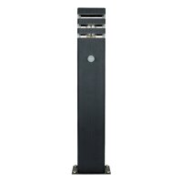 Lampadaire RIO noir aluminium 65cm extérieur Lampe