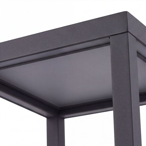 Lampadaire LED extérieur anthracite IP54 388lm élégant