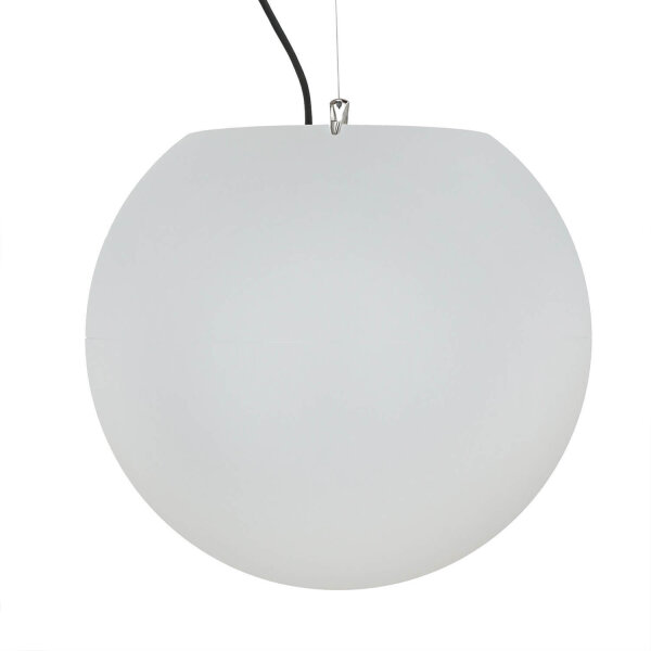 Suspension dextérieur Blanc rond Ø45cm