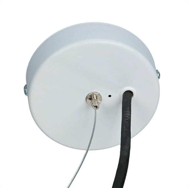 Suspension dextérieur Blanc rond Ø45cm