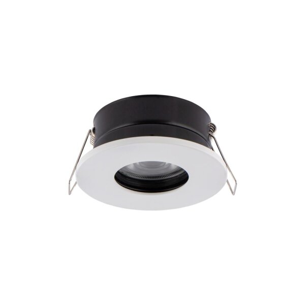 Spot encastré rond extérieur aluminium blanc Ø8,3cm