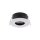 Spot encastré rond extérieur aluminium blanc Ø8,3cm