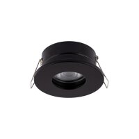 Schwarzer Einbauspot Aluminium Ø8,3cm rund...