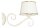 Applique blanche Tissu Abat-jour Classique Shabby Chic