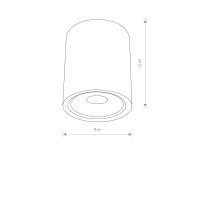 LED Lampe FABIANO Aluminium IP54 Garten Leuchte