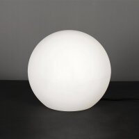 Stilvolle Gartenlampe Weiß runder Schirm Ø30cm