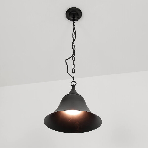 Lampe à suspendre Noir Vintage Ø 30 cm Métal E27