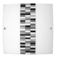 Applique métal verre dépoli L:40cm E27...