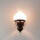 Urige Wandlampe Holz Glas E27 Landhaus Stil