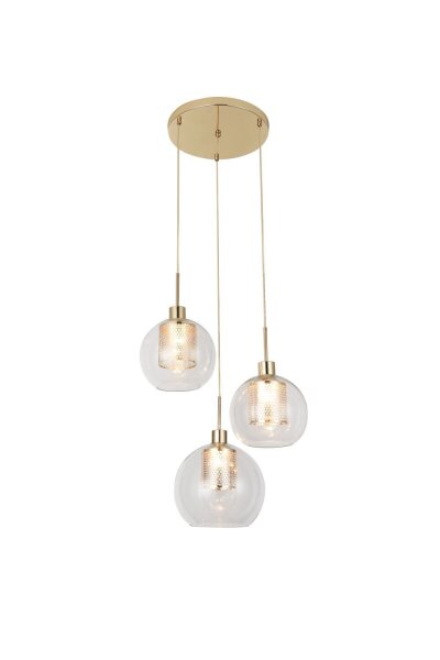 Suspension Moderne en or 3-flamme E27 cuisine