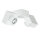 Deckenlampe Quader Design Weiß Metall 2x GU10