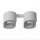 Plafonnier blanc métal design rond 2x GU10