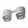 Plafonnier blanc métal design rond 2x GU10