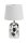 Keramik Tischlampe Stoff Schalter Bl&auml;tter H:30cm