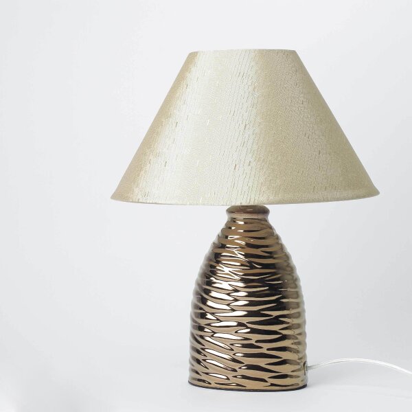 Elégante lampe de table Brella en marron