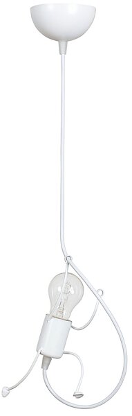 Suspension Blanc Pour enfants ludique E27 Bobby