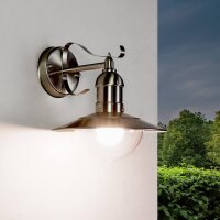 Applique murale extérieure IP44 en argent design...