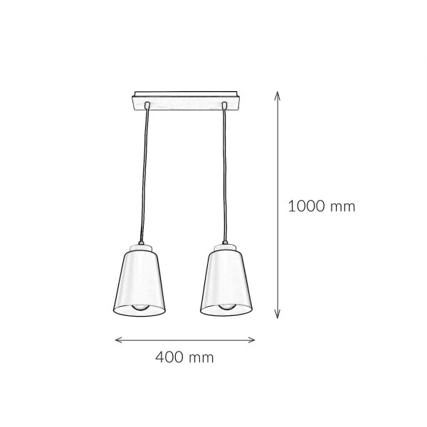 Suspension pour table de salle à manger Noir Scandinave