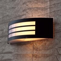 Applique murale extérieure noire IP44 E27 Maison...