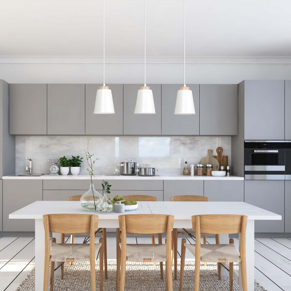 Suspension blanche Nordic Design ROGER