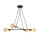 Suspension ZETA Noir Métal 4-flmg Table de salle à manger