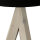 Petite lampe de table bois tissu H:31cm Ø17cm moderne