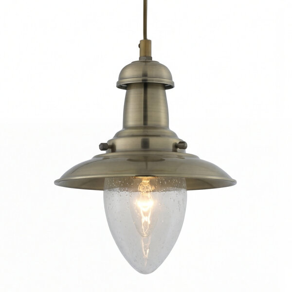 Suspension industrielle E27 couleur bronze