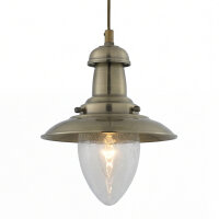 Suspension industrielle E27 couleur bronze