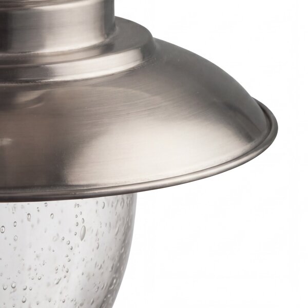Lampe suspendue aspect argenté