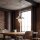 Lampe suspendue aspect argenté