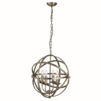 Hängeleuchte in Bronze 4-flmg