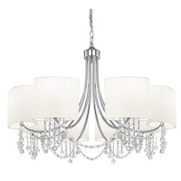 Lampe à suspendre 8-flmg. classique avec verre