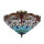 Deckenleuchte Tiffany Stil Ø 40 cm 3x E14 Buntglas