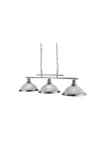Lampe à suspendre BISTRO en argent 3-flmg.